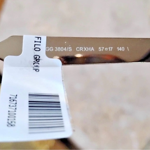 NWT Gucci Women’s Tortoise and Gold Cat-Eye Sunglasses 3804/S - Picture 6 of 7